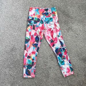 Floral Zyia Active capri leggings